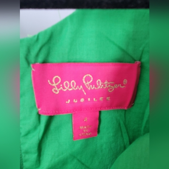Lilly Pulitzer Jubilee Lace Sheath Dress Size 4 Green - Picture 3 of 7